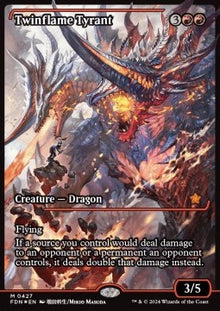Twinflame Tyrant (V.3)⁣ - Magic: The Gathering Foundations: Extras⁣ (Mythic)⁣ [427]