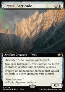 Crystal Barricade (V.3)⁣ - Magic: The Gathering Foundations: Extras⁣ (Rare)⁣ [444]