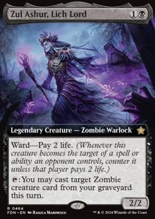 Zul Ashur, Lich Lord (V.3)⁣ - Magic: The Gathering Foundations: Extras⁣ (Rare)⁣ [464]