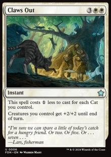 Claws Out⁣ - Magic: The Gathering Foundations⁣ (Uncommon)⁣ [6]