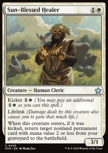 Sun-Blessed Healer⁣ - Magic: The Gathering Foundations⁣ (Uncommon)⁣ [25]