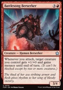Battlesong Berserker⁣ - Magic: The Gathering Foundations⁣ (Uncommon)⁣ [78]