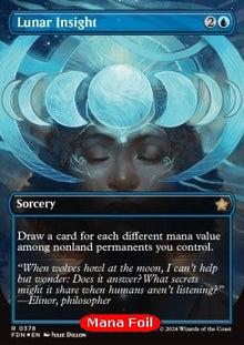 Lunar Insight (V.2)⁣ - Magic: The Gathering Foundations: Extras⁣ (Rare)⁣ [378]