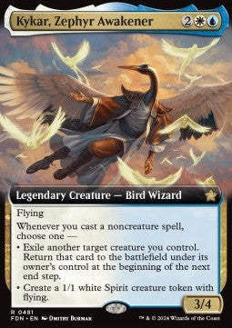 Kykar, Zephyr Awakener (V.3)⁣ - Magic: The Gathering Foundations: Extras⁣ (Rare)⁣ [481]
