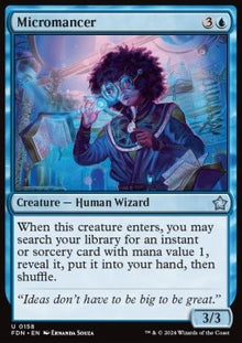 Micromancer⁣ - Magic: The Gathering Foundations⁣ (Uncommon)⁣ [158]