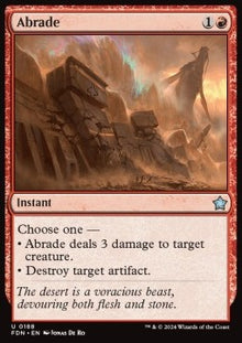 Abrade⁣ - Magic: The Gathering Foundations⁣ (Uncommon)⁣ [188]