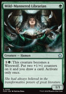 Mild-Mannered Librarian⁣ - Magic: The Gathering Foundations⁣ (Uncommon)⁣ [228]