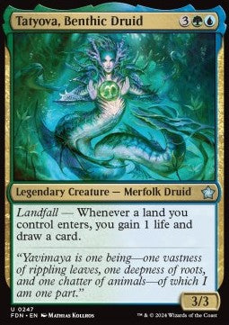 Tatyova, Benthic Druid⁣ - Magic: The Gathering Foundations⁣ (Uncommon)⁣ [247]