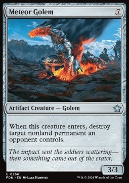 Meteor Golem⁣ - Magic: The Gathering Foundations⁣ (Uncommon)⁣ [256]