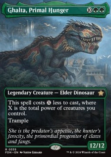 Ghalta, Primal Hunger (V.1)⁣ - Magic: The Gathering Foundations: Extras⁣ (Rare)⁣ [335]