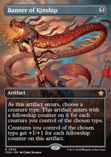 Banner of Kinship (V.1)⁣ - Magic: The Gathering Foundations: Extras⁣ (Rare)⁣ [352]