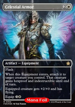 Celestial Armor (V.2)⁣ - Magic: The Gathering Foundations: Extras⁣ (Rare)⁣ [364]
