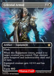 Celestial Armor (V.2)⁣ - Magic: The Gathering Foundations: Extras⁣ (Rare)⁣ [364]