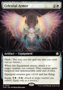 Celestial Armor (V.3)⁣ - Magic: The Gathering Foundations: Extras⁣ (Rare)⁣ [443]