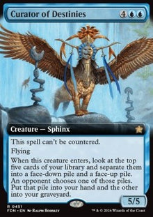 Curator of Destinies (V.3)⁣ - Magic: The Gathering Foundations: Extras⁣ (Rare)⁣ [451]
