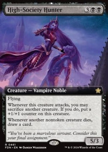 High-Society Hunter (V.3)⁣ - Magic: The Gathering Foundations: Extras⁣ (Rare)⁣ [461]