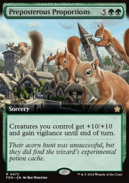 Preposterous Proportions (V.3)⁣ - Magic: The Gathering Foundations: Extras⁣ (Rare)⁣ [472]