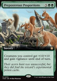 Preposterous Proportions (V.3)⁣ - Magic: The Gathering Foundations: Extras⁣ (Rare)⁣ [472]
