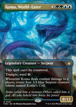 Koma, World-Eater (V.1)⁣ - Magic: The Gathering Foundations: Extras⁣ (Rare)⁣ [347]