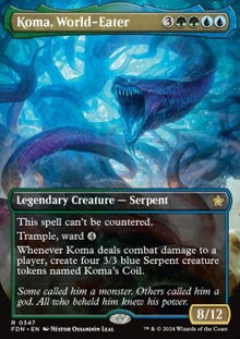 Koma, World-Eater (V.1)⁣ - Magic: The Gathering Foundations: Extras⁣ (Rare)⁣ [347]