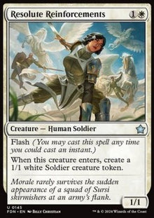 Resolute Reinforcements⁣ - Magic: The Gathering Foundations⁣ (Uncommon)⁣ [145]