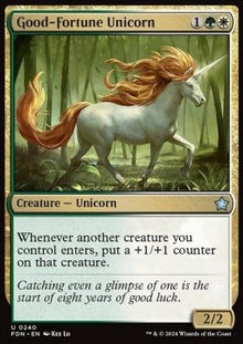 Good-Fortune Unicorn⁣ - Magic: The Gathering Foundations⁣ (Uncommon)⁣ [240]