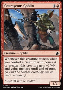Courageous Goblin⁣ - Magic: The Gathering Foundations⁣ (Common)⁣ [82]