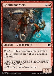 Goblin Boarders⁣ - Magic: The Gathering Foundations⁣ (Common)⁣ [87]