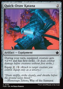 Quick-Draw Katana⁣ - Magic: The Gathering Foundations⁣ (Common)⁣ [130]