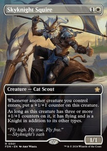 Skyknight Squire (V.1)⁣ - Magic: The Gathering Foundations: Extras⁣ (Rare)⁣ [301]