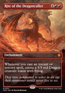 Rite of the Dragoncaller (V.1)⁣ - Magic: The Gathering Foundations: Extras⁣ (Mythic)⁣ [331]