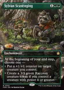Sylvan Scavenging (V.1)⁣ - Magic: The Gathering Foundations: Extras⁣ (Rare)⁣ [342]