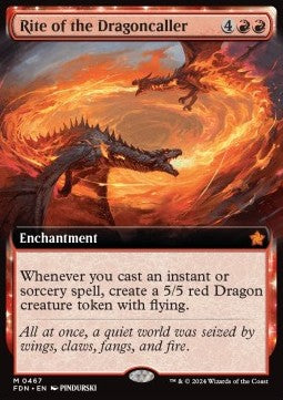 Rite of the Dragoncaller (V.3)⁣ - Magic: The Gathering Foundations: Extras⁣ (Mythic)⁣ [467]