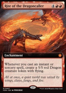 Rite of the Dragoncaller (V.3)⁣ - Magic: The Gathering Foundations: Extras⁣ (Mythic)⁣ [467]