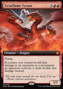 Twinflame Tyrant (V.5)⁣ - Magic: The Gathering Foundations: Extras⁣ (Mythic)⁣ [469]