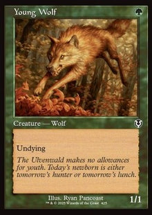 Young Wolf (V.2)⁣ - Innistrad Remastered: Extras⁣ (Common)⁣ [425]