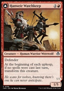 Hanweir Watchkeep / Bane of Hanweir⁣ - Innistrad Remastered⁣ (Common)⁣ [158]