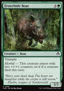 Festerhide Boar⁣ - Innistrad Remastered⁣ (Common)⁣ [196]