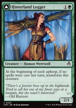 Hinterland Logger / Timber Shredder⁣ - Innistrad Remastered⁣ (Common)⁣ [203]