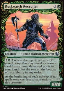 Duskwatch Recruiter / Krallenhorde Howler (V.1)⁣ - Innistrad Remastered: Extras⁣ (Uncommon)⁣ [323]