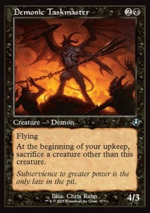 Demonic Taskmaster⁣ - Innistrad Remastered: Extras⁣ (Uncommon)⁣ [377]
