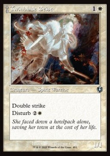 Twinblade Geist // Twinblade Invocation⁣ - Innistrad Remastered: Extras⁣ (Uncommon)⁣ [452]