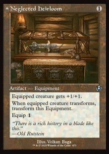 Neglected Heirloom / Ashmouth Blade⁣ - Innistrad Remastered: Extras⁣ (Uncommon)⁣ [473]