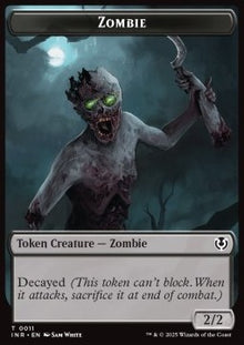 Zombie Token (B 2/2 Decayed) // Zombie Token (B */*)⁣ - Innistrad Remastered: Tokens⁣ (Token)⁣ [T 11/12]