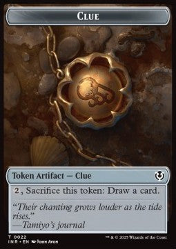 Clue Token // Eldrazi Horror Token (C 3/2)⁣ - Innistrad Remastered: Tokens⁣ (Token)⁣ [T 22/1]