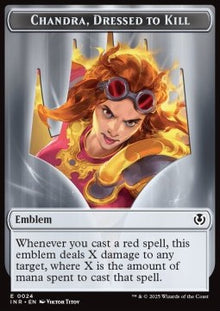 Chandra, Dressed to Kill Emblem // Human Token (R 1/1)⁣ - Innistrad Remastered: Tokens⁣ (Token)⁣ [T 24/14]