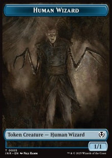 Human Wizard Token (U 1/1) // Jace, Unraveler of Secrets Emblem⁣ - Innistrad Remastered: Tokens⁣ (Token)⁣ [T 5/25]