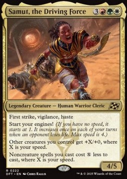 Samut, the Driving Force⁣ - Aetherdrift⁣ (Rare)⁣ [222]