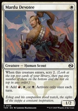 Mardu Devotee⁣ - Tarkir: Dragonstorm⁣ (Common)⁣ [16]