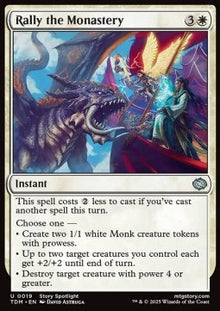 Rally the Monastery⁣ - Tarkir: Dragonstorm⁣ (Uncommon)⁣ [19]